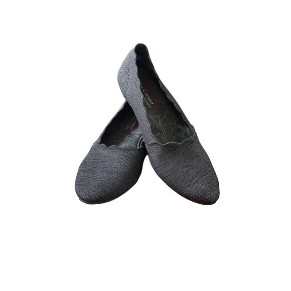 Skechers Women's Cleo scalloped Knit flat shoes slip on Ballet Flats Size 8.5 - Picture 5 of 6
